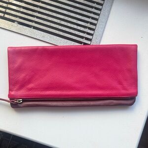 Pink and Burgundy Women's Banana Republic Clutch